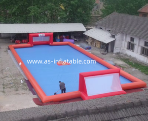 Arena <span class=keywords><strong>de</strong></span> Fútbol Inflable <span class=keywords><strong>de</strong></span> Grado Comercial con Redes <span class=keywords><strong>de</strong></span> Portería para Adultos y Niños - Product Image 4