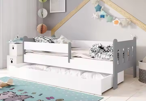 <span class=keywords><strong>Cama</strong></span> de casa de madera maciza de 90x200cm para niños, almacenamiento extraíble moderno y contemporáneo para muebles de dormitorio - Product Image 2