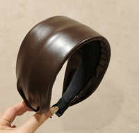 Headband Korea Gaya Retro Bahan Kain Lebar Buatan Tangan Tren Fashion Terbaru Kain Artifisial Berkualitas Tinggi