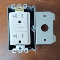 Scatola di giunzione elettrica Barep ETL certificata, grigia, a 1 modulo, regolabile, da 21 pollici cubi, in plastica non metallica