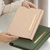 Ensemble cadeau de carnet à feuilles mobiles avec logo personnalisé, pages intérieures détachables, boîte de papeterie souvenir d'entreprise personnalisable