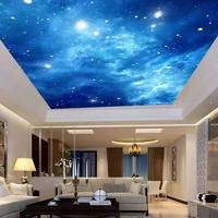 Panneau de plafond LED rectangulaire en aluminium avec film souple, taille personnalisée, vente directe fabricant, panneau de plafond ciel étoilé encastré