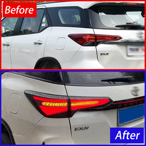 Conjunto <span class=keywords><strong>de</strong></span> Luces Traseras LED para <span class=keywords><strong>Toyota</strong></span> <span class=keywords><strong>Fortuner</strong></span> 2016-2024, Actualización con Animación Dinámica <span class=keywords><strong>de</strong></span> Encendido - Product Image 3