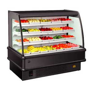 Kimay boa qualidade supermercado multideck aberto frutas e legumes geladeira freezer