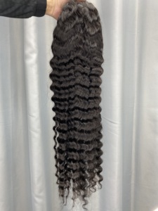 High Quality Remy Human Hair Deep Wigs Transparent Lace <strong>Cap</strong> Styles Include Deep <strong>Wave</strong> Wigs - Product Image 3