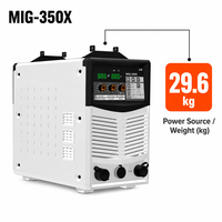 Machine à souder MIG MAG MMA robuste 220V SiC Inverter 40 350A 100% Cycle de Travail, Soudeuse Industrielle pour la Fabrication d'Acier