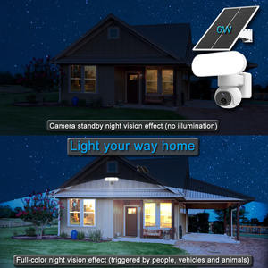 Projecteur solaire rue led lumières PTZ Caméra WiFi énergie solaire sans fil 3MP 4MP PIR suivi automatique 4G ptz caméra de sécurité - Product Image 5