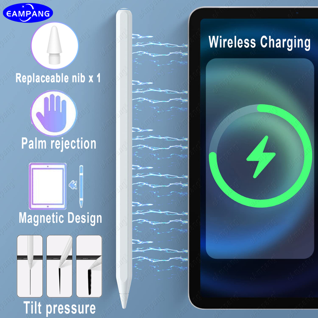 Stylus Pen for Apple Pencil Wireless Pairing and Charging for iPad Pencil Palm Rejection Tilt Pen for iPad Air 4 5 Pro 11 12.9