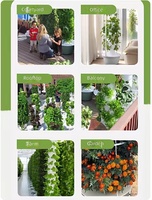 Tour de plantation hydroponique à 20 trous pour ananas, en matériau ABS, pour plantation verticale sur le balcon d'une maison