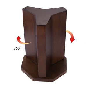 Lưu trữ rắn gỗ từ thực tế nhà bếp dao lưu trữ kệ 6 Kệ dao khối 360 ° xoay gỗ Dao Chủ tổ chức - Product Image 4