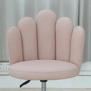 Chaise de beauté et de coiffure réglable de qualité supérieure avec base dorée et roues Mobilier de salon élégant pour salons de coiffure Studios de beauté - Product Image 2
