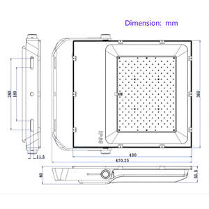 Projecteur LED 200W RVB blanc chaud 6500K températures de couleur courant alternatif IP65 ROHS aluminium pour paysage d'hôtel garantie de 5 ans - Product Image 4