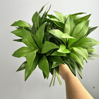 Plante Artificielle en Bambou Lily, Faite à la Main, Moderne, en Pot, pour Intérieur et Extérieur, Décoration Florale d'Entrée, Banane Rouge