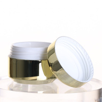 Pots de gommage corporel de luxe à paroi épaisse, dorés, 5g, 10g, 15g, 30g, 50g, emballages vides, conteneurs à joint hermétique