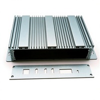 Carcasa de aleación de aluminio para chasis industrial para terminal de computación en el borde, 200x150x60 mm