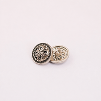 Bouton-pression en métal rétro en alliage de zinc résistant à l'usure, motif trèfle à quatre feuilles, cousu à la main, pour accessoires vestimentaires