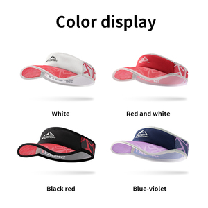 Topi Visor 72 Jam Custom Logo Anti Keringat untuk Olahraga Luar Ruangan, Pantai, Lari, Golf, untuk Wanita & Pria, Kontras Warna, Dapat Disesuaikan - Product Image 5