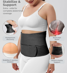 Meilleure vente post-partum minceur bande <span class=keywords><strong>de</strong></span> ventre C Section récupération doit avoir liant abdominal post-chirurgie ventre enveloppement - Product Image 4