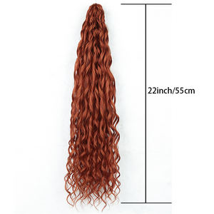 Jessica Wave Hair 22 pouces Synthétique Loose Wave Twist Crochet Cheveux Naturels Bouclés Tressage Extensions de Cheveux - Product Image 2