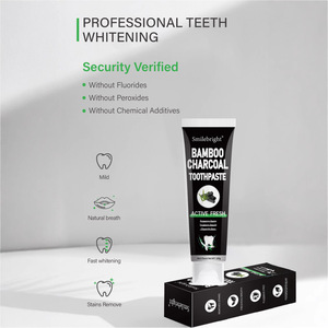 Số lượng lớn bán buôn bạc hà hương vị tre than hoạt tính Kem đánh răng cho răng làm trắng - Product Image 3