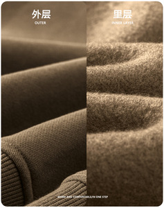 Sweat à capuche épais saisonnier d'automne à la mode pour hommes Sweat à capuche ample de <span class=keywords><strong>couleur</strong></span> unie pour hommes - Product Image 6