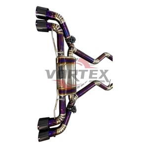 Sistema de Escape Catback Vortex Purple Titanium para BMW G20 G22 M340i M440i 3.0T 2021-2025, Sistema Valvetronic, Kit con Puntas Cuádruples de Fibra de Carbono - Product Image 4