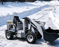 Mini-Lader Raupendumper 500 kg Kompakter Materialtransporter mit 100 L Schaufel