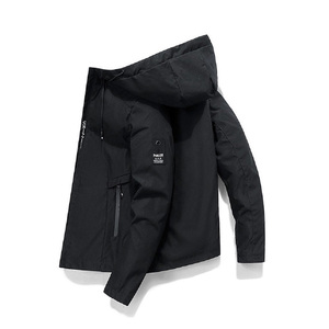 Giacca da <span class=keywords><strong>Uomo</strong></span> Sportiva Antivento da Pesca per Primavera e Autunno con Cappuccio e Cerniera, <span class=keywords><strong>di</strong></span> <span class=keywords><strong>Marca</strong></span>, Casual e alla Moda per Ciclismo - Product Image 6