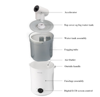 Diffuseur ultrasonique d'huile pour aromathérapie, humidificateur de vapeur, avec télécommande intelligente LCD, 4,2l l, vente en gros,