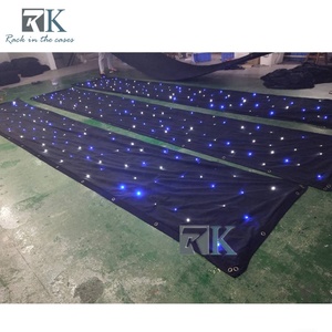 Elegant Pipe Drape <b>LED</b> <b>Star</b> Curtain with Blue & White Lights Pipe Stand - Product Image 6