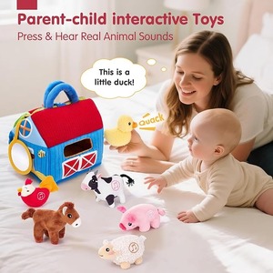 Giocattoli per Bambini <span class=keywords><strong>Fattoria</strong></span> Sorpresa Morbida con <span class=keywords><strong>Animali</strong></span> Imbottiti e Suoni Reali - Giocattoli Montessori Morbidi per Bambini - Product Image 4