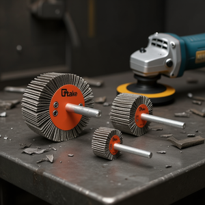 Disco de Láminas Abrasivas Ttake 60x30 mm A100 para Pulir Metal - Product Image 3