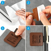 Carnet en cuir PU avec boucle pour stylo, gravure laser vert herbe, pour prise de notes au bureau, vente en gros par lots, avec sangle et clip pour agenda