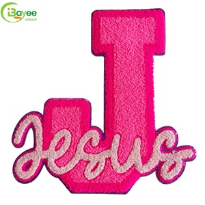 Parches de Alfabeto Bordados en Chenilla 3D Personalizados con Resina |   Lentejuelas para Coser en Tela de Fieltro, Letras con Logotipo para Gorras - Product Image 3