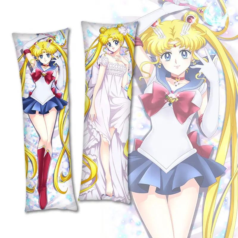 SAILOR MOON Hot Japanese Anime Pillow Case Hugging Body Pillow Cover Knitted 2pcs Zao Meng Zhu 2way Upgrade Everyday Hotel,home