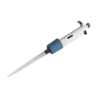 Pipette manuelle monocanal à volume réglable, haute précision, pour la manipulation de liquides en laboratoire, avec données faciles à lire, couleur blanche