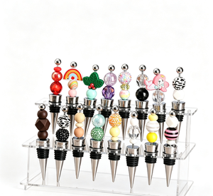 Rak Penyimpanan Penutup Botol Anggur Akrilik, Rak Penyimpanan Penutup Botol untuk Stan Kerajinan, Meja Bar, Dekorasi Lemari Anggur Rumah, Etalase - Product Image 3