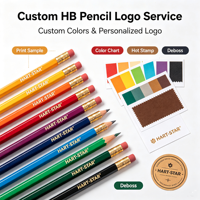 Crayons HB avec logo personnalisé, certifiés Sedex, vente en gros, ensemble de crayons avec gomme pour étudiants