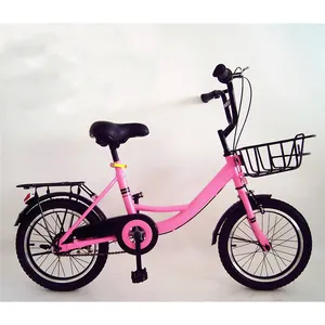 Vélo de 12 pouces Style aiguiser pour enfants, avec panier en acier et porte-arrière, à la mode
