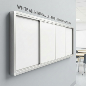 <span class=keywords><strong>Tableau</strong></span> noir coulissant vert pour l'école, <span class=keywords><strong>tableau</strong></span> blanc magnétique <span class=keywords><strong>mural</strong></span> pour salle de classe, grande taille, <span class=keywords><strong>tableau</strong></span> d'écriture pédagogique, cadre en aluminium - Product Image 4