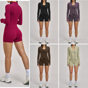 Vêtements de sport personnalisés vêtements de fitness ensemble 2 pièces vêtements de <span class=keywords><strong>tennis</strong></span> pour femmes vêtements d'entraînement <span class=keywords><strong>survêtement</strong></span> - Product Image 3