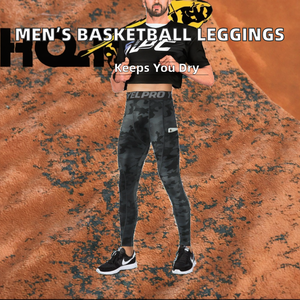 <b>Tights</b> Basketball <b>Compression</b> Training Leggings GYM Suit Running Custom Logo Spandex/Nylon Base Layer <b>Men</b> Pants 20pcs High Waist - Product Image 2