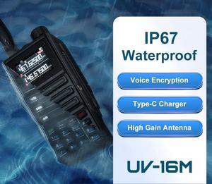 Baofeng UV-16Mトランシーバー用10W大容量6バンドインターホンタイプC充電ポータブル長距離双方向ラジオ用 - Product Image 4