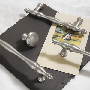 Offre Spéciale : Poignées et Boutons de Meubles en Laiton Massif, Poignée de Meuble en Nickel Brossé, Tirants de Placard Argentés, Boutons Ronds pour Tiroirs - Product Image 6