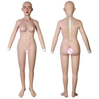 Crossdresser Full Silicone body pour homme avec visage tête pieds bras homme à femme cosplay transgenre