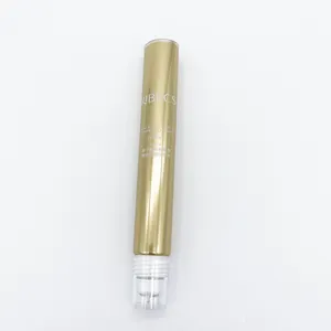 10ml 15ml 20ml weiche ABL Aluminium Kunststoff Kosmetik tube mit 3 Metall walze für Augen creme Deodorant Verpackung Massage applikator