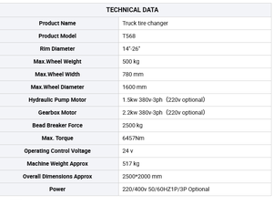 Démonte-pneus semi-automatique pour camions lourds - Product Image 4