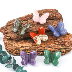 Bán Buôn Tinh Thể Tự Nhiên 3D Bướm Chạm Khắc-Thủ Công Chữa Bệnh Đá Quý Tượng Cho Trang Trí Nội Thất & Quà Tặng - Product Image 2