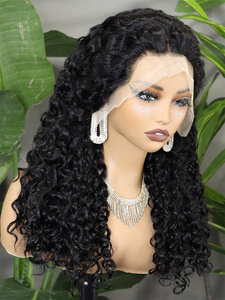 350% Human Hair <b>Wigs</b> Natural Black Water Wave Lace Front <b>Wigs</b> 12-22inch 13x4 Transparent Lace Frontal Hair <b>Wig</b> - Product Image 2