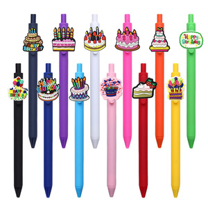 Bolígrafo promocional personalizado de PVC con dibujos animados para niños y adultos, escritorio de oficina, <span class=keywords><strong>accesorios</strong></span> de papelería para volver a la escuela, bolígrafos personalizados - Product Image 5